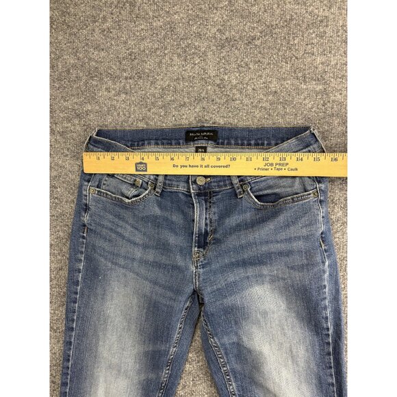 Banana Republic Jeans Womens 6 28 Blue Girlfriend Jean Light Wash Ankle Zip Fly - Picture 3 of 8